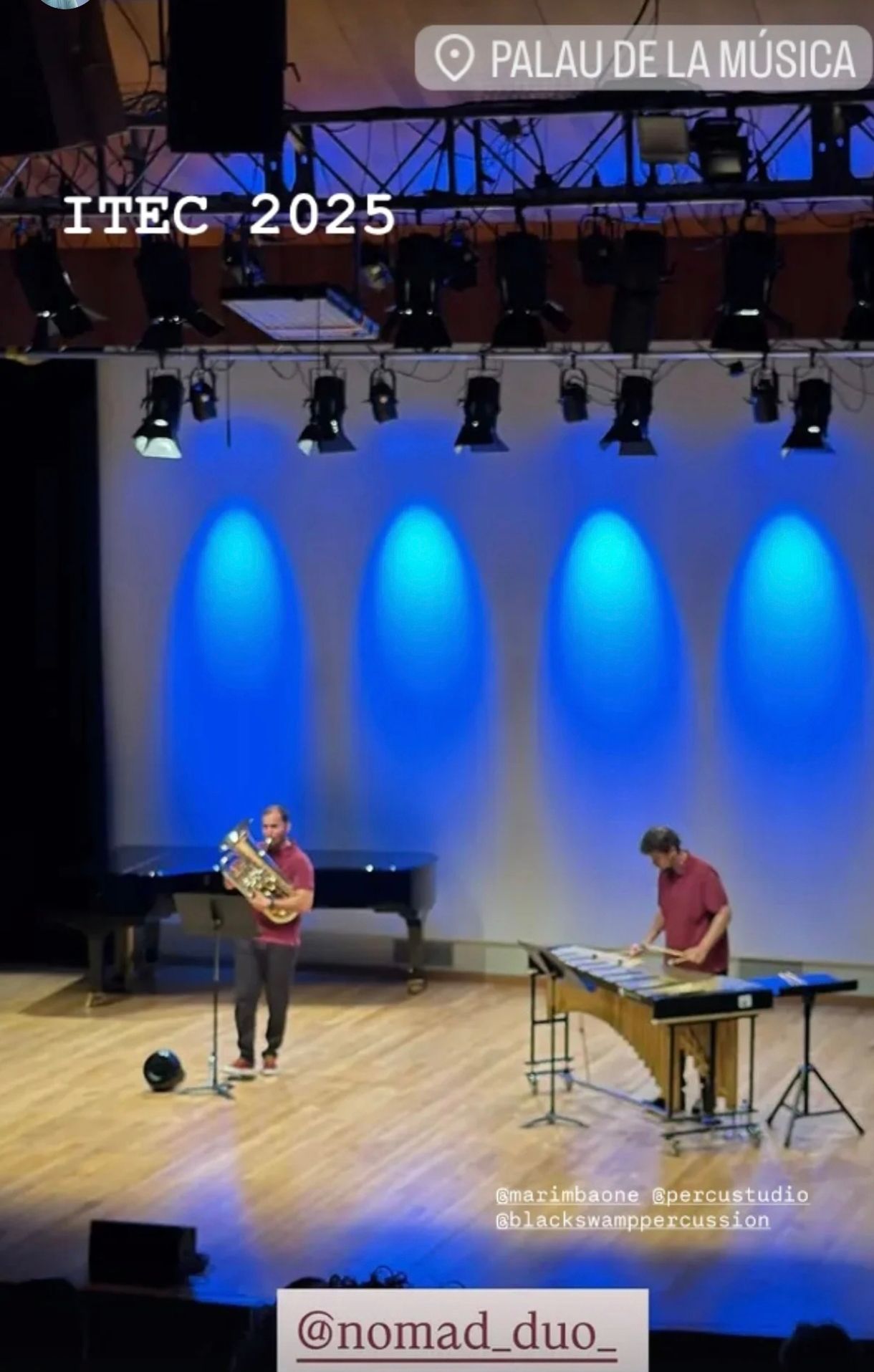 'Xénia' for euphonium and vibraphone in Barcelona